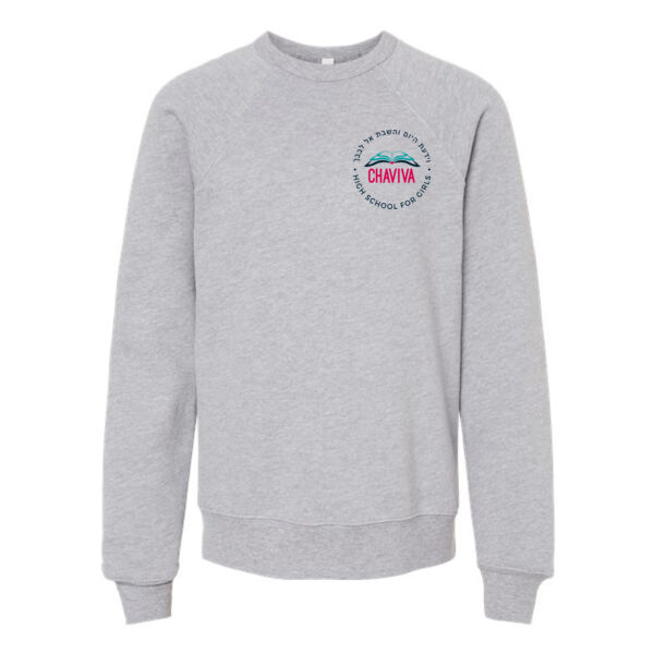 Bella & Canvas Youth Sponge Fleece Crewneck Sweatshirt - Printed Logo Thumbnail