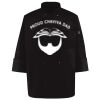 Ten Pearl Button Black Chef Coat Thumbnail