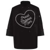Ten Pearl Button Black Chef Coat Thumbnail