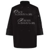 Ten Pearl Button Black Chef Coat Thumbnail