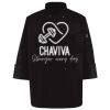 Ten Pearl Button Black Chef Coat Thumbnail